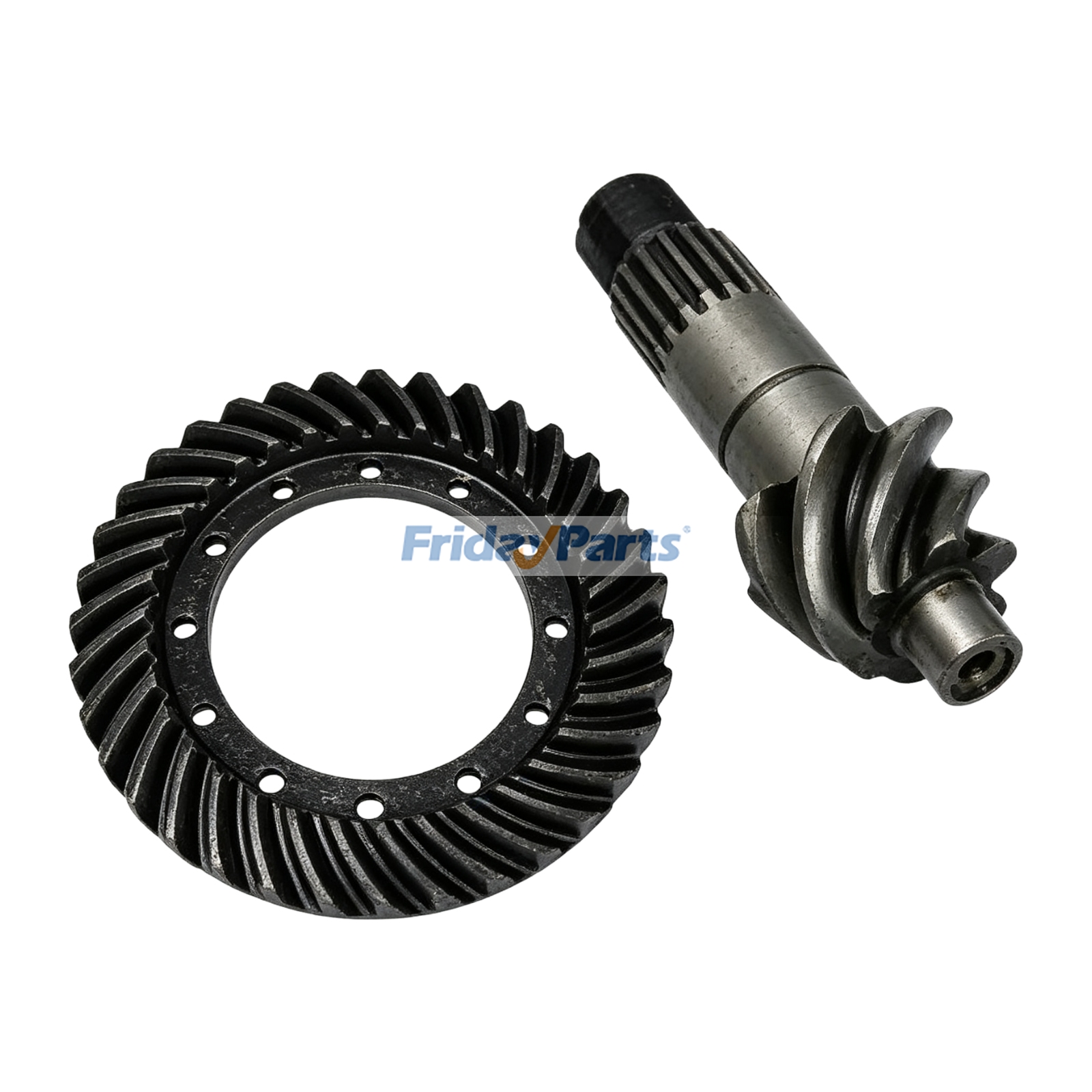 Spiral Bevel Ring Gear & Pinion Set 41201-32980-71 for Toyota Engine 3F 1FZ Forklift 3FD20 3FD25 4FD20 4FD23 4FD25 5FD40 5FD45 6FD40 6FD45 3FG20 3FG25 4FG20 4FG23 4FG25 para Motor,Montacargas