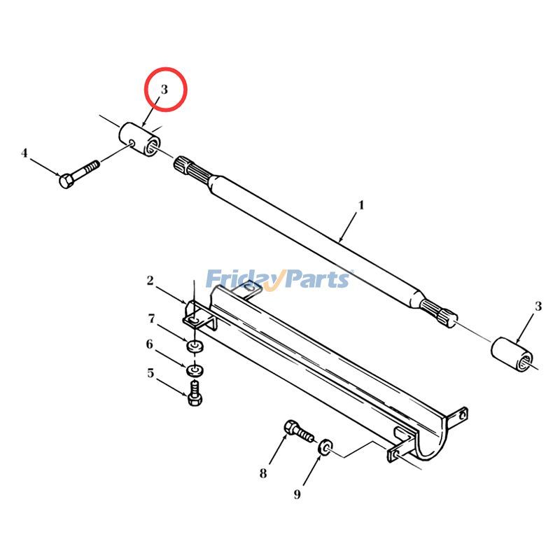 Keilwellenkupplung New Hollandfür Traktor