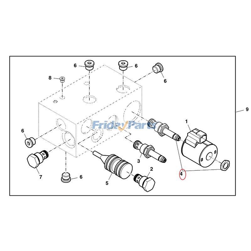 JOHN DEERE用スプールカートリッジバルブハーベスター