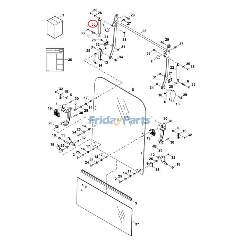 Spring Gas for Excavator