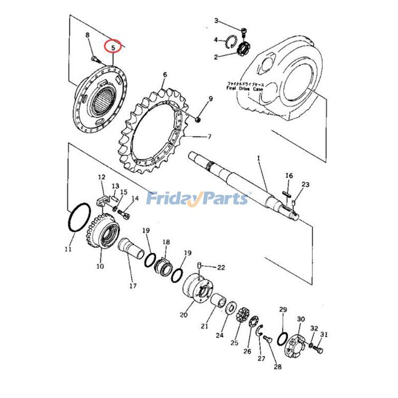 FridayParts Kettenradnabe