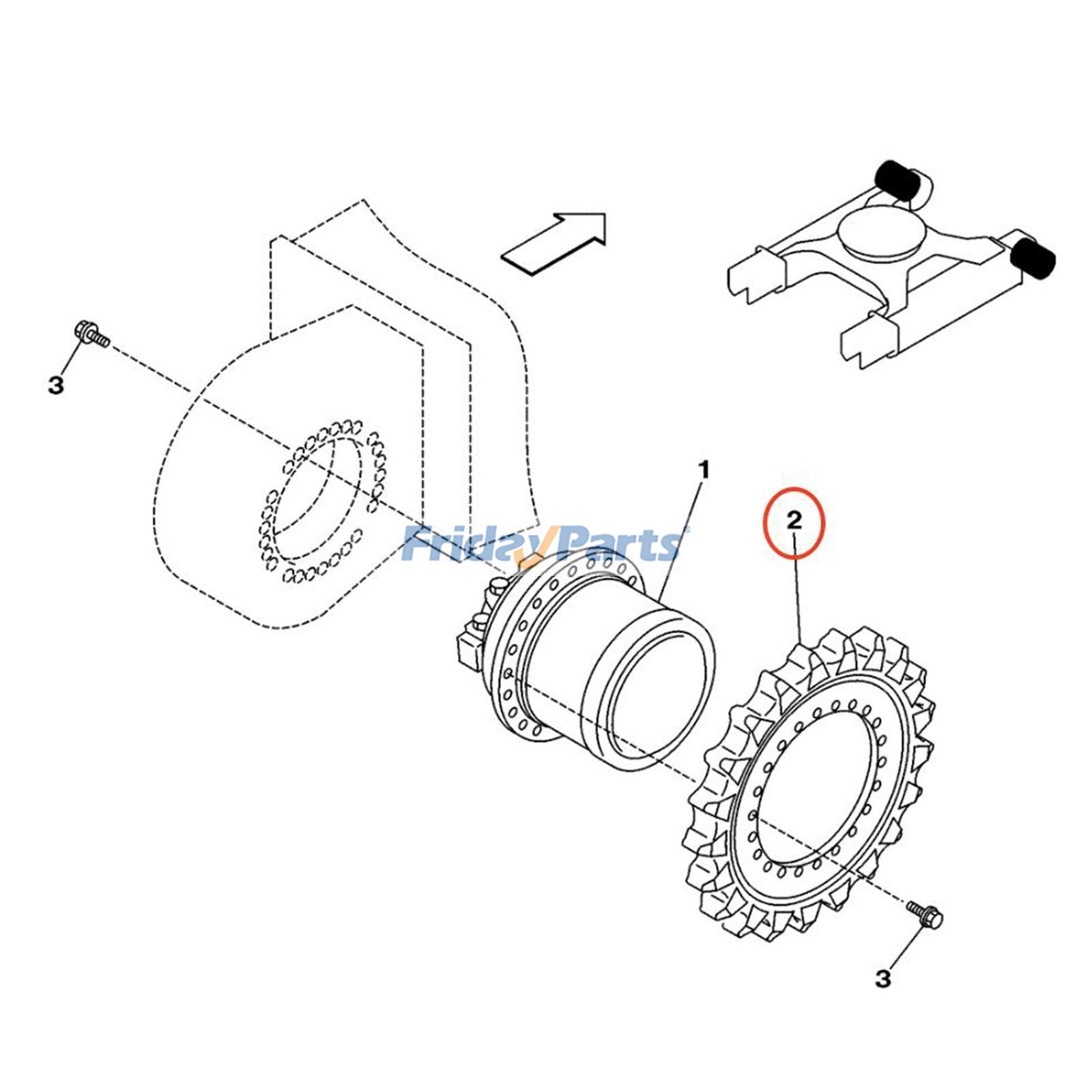 Sprocket for Excavator