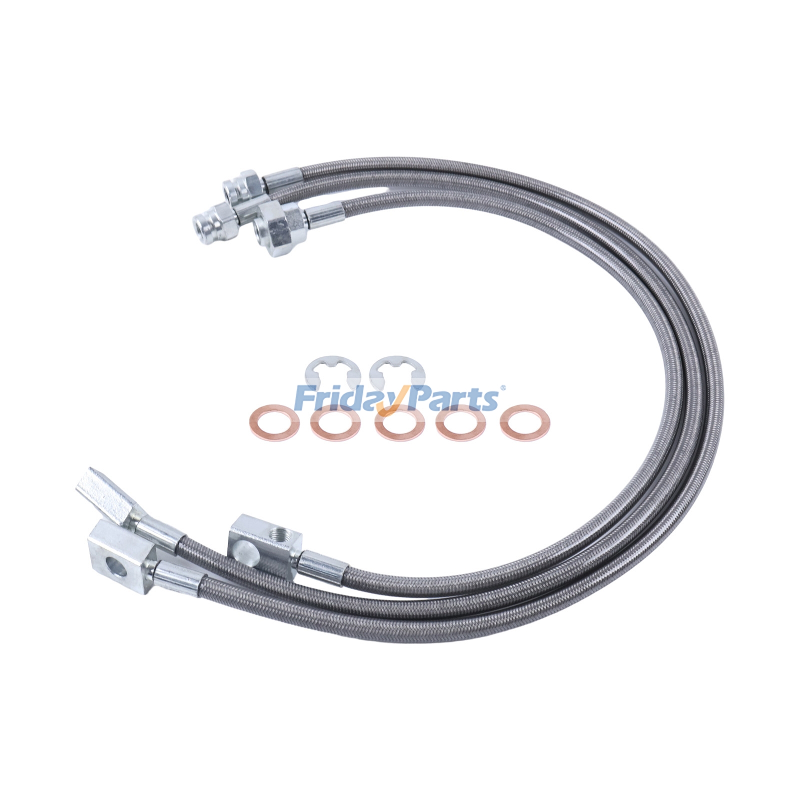Edelstahl-Bremsschlauch für Chevrolet GMC K1500 K2500 1989-1998 - Ersetzt Russell Performance 695700für Für Chevrolet,Für andere Marken,Für GMC