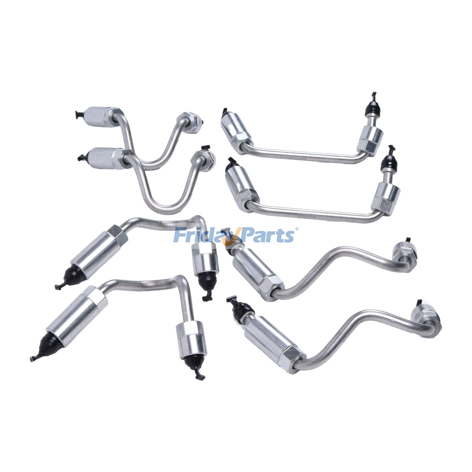 Juego de líneas de inyector de combustible de acero inoxidable 97378825 97378828 para camioneta GM 2004-2005 con motor 6.6L LLY Duramax Sierra 2500HD 3500HD