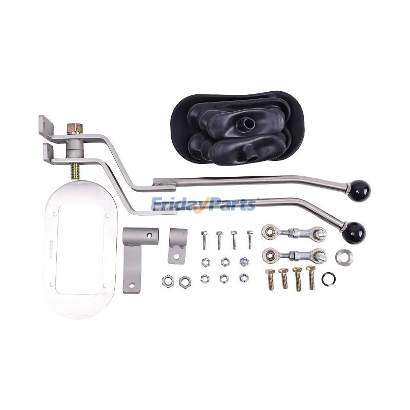 FridayPartsのGM NP205 8ボルトトランスファーケース用ブーツ付きステンレスツインスティックシフター