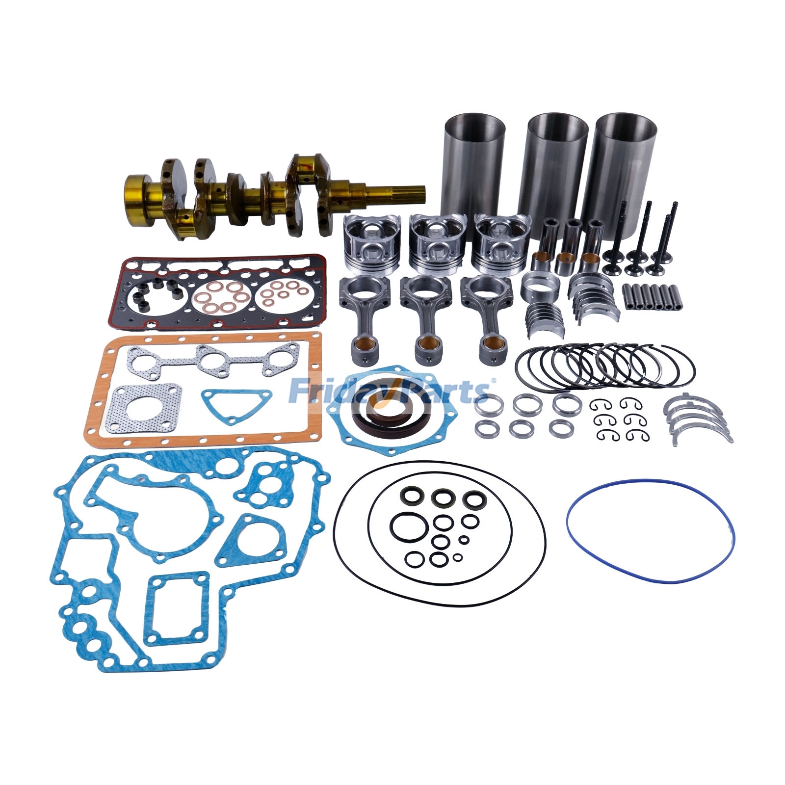Standard Overhaul Rebuild Kit & Crankshaft & Connecting Rod for Kubota Engine D722