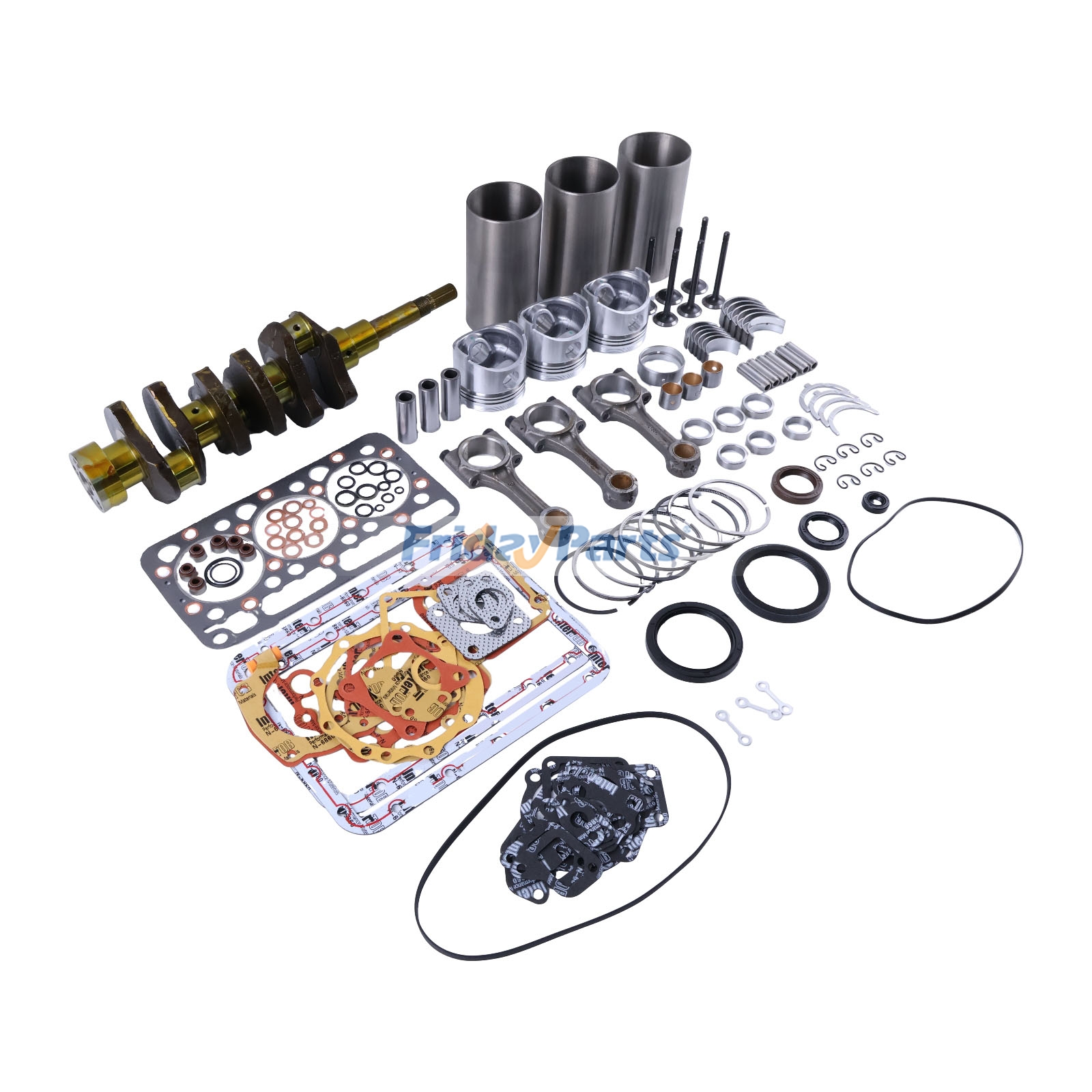Kit de reconstrucción de revisión general estándar y cigüeñal y biela para motor Kubota D950 Para BOBCAT,Para KUBOTA