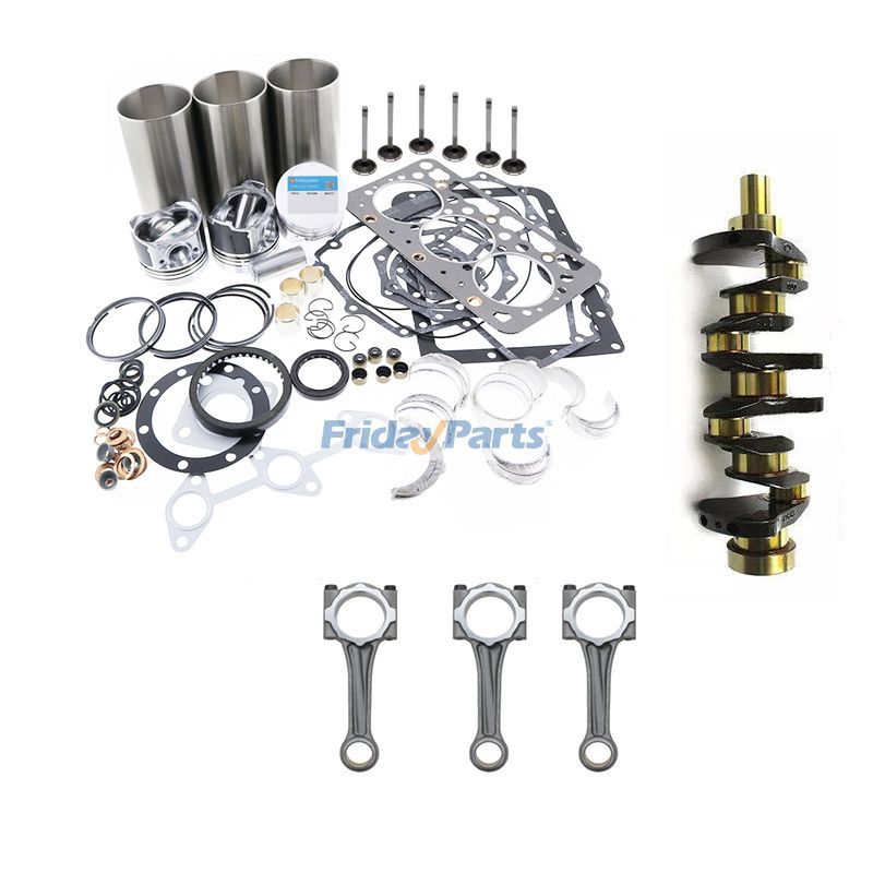 Standard Overhaul Rebuild Kit & Crankshaft & Connecting Rod for Yanmar Engine 3TNV80 3TNV80F