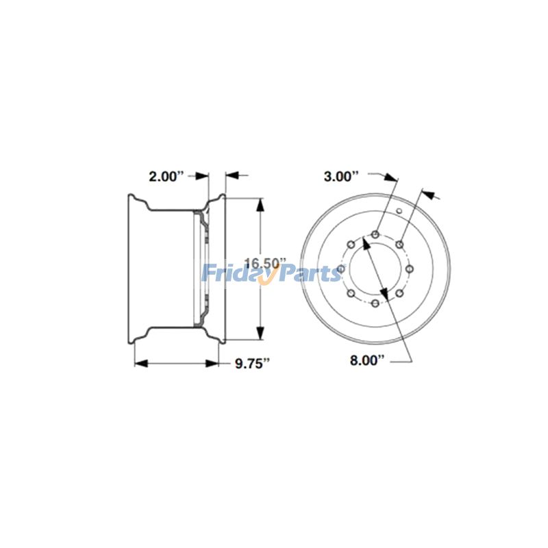 Loader Standard Wheel Rim