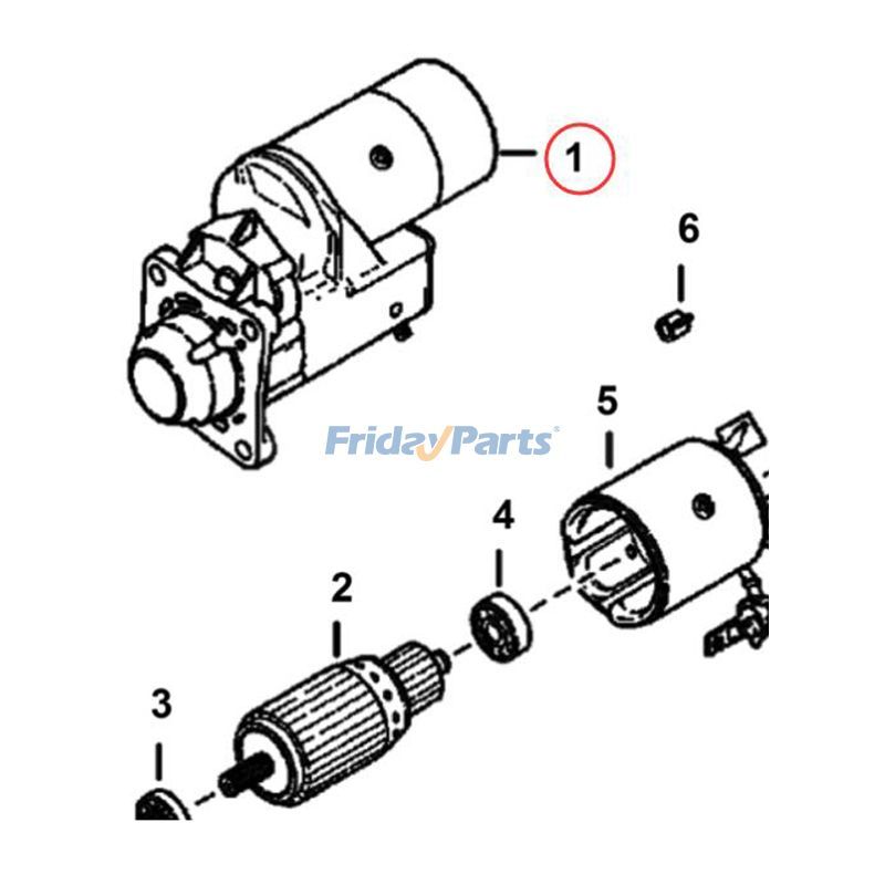 Repuesto Motor de arranque 6667587 para minicargadora Bobcat 643 645 743 751 753 763 773 7753 S300 compatible con Pala cargadora Para BOBCAT FridayParts