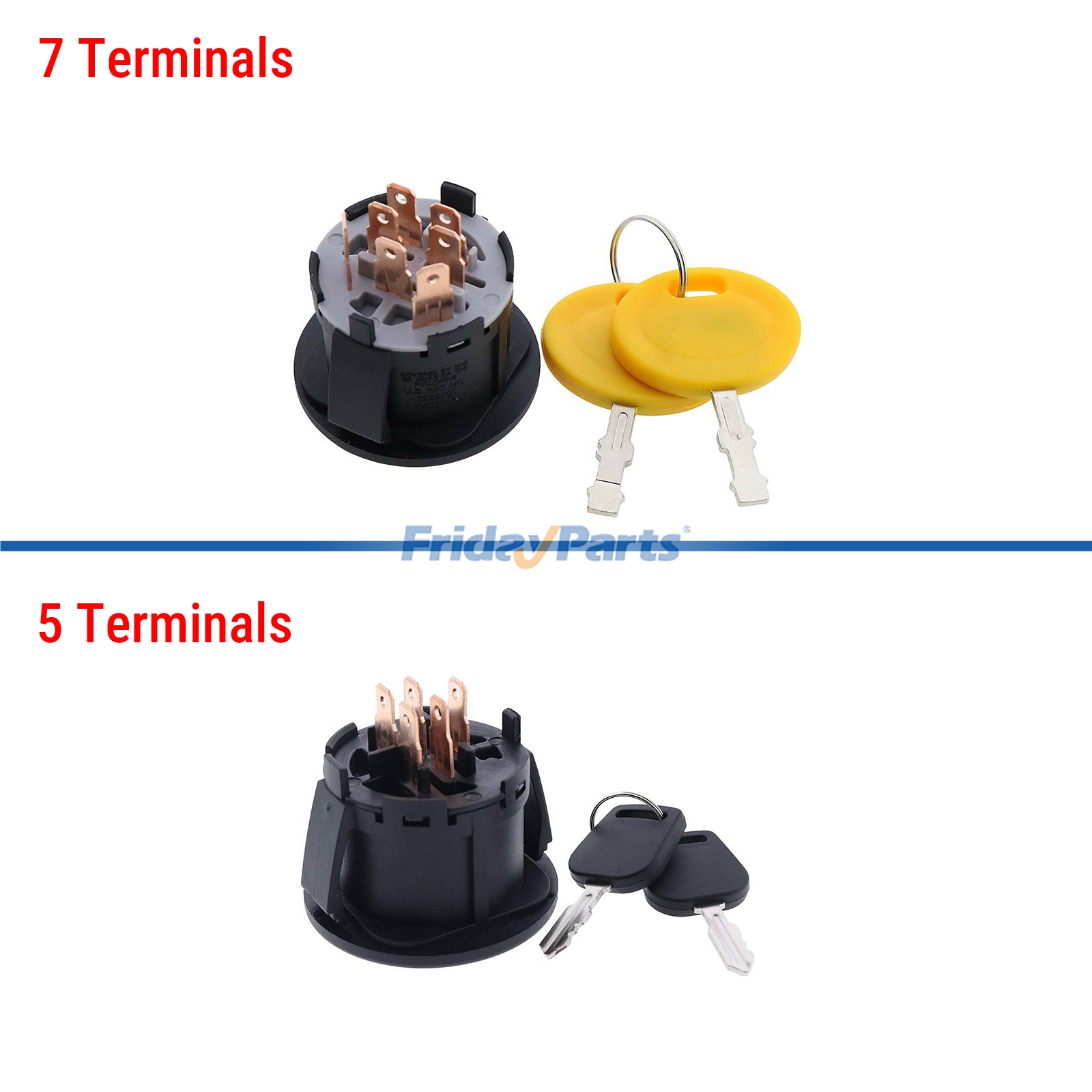 Interrupteur d'allumage de démarrage avec 2 clés pour Bad Boypour Tondeuse