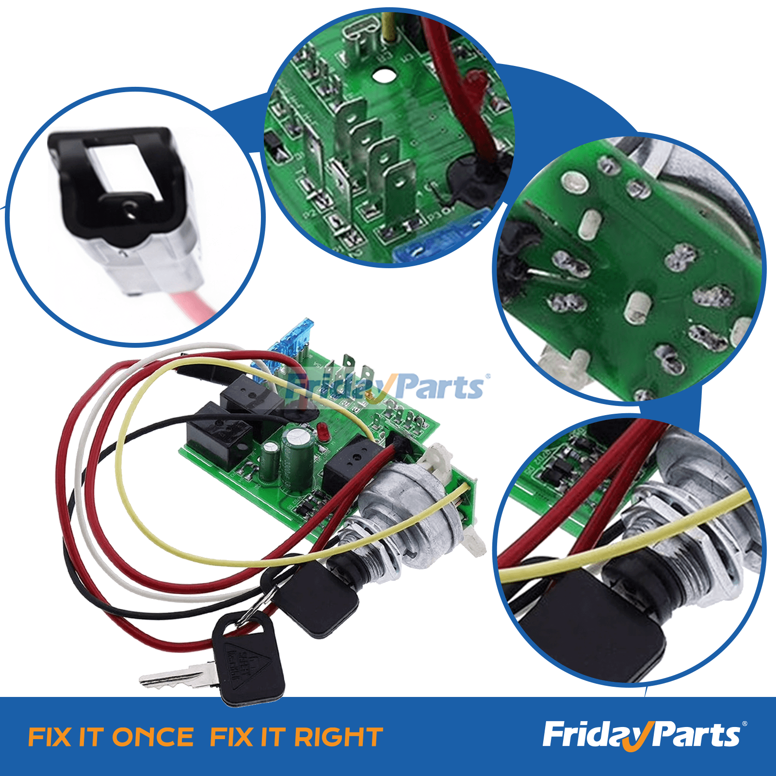 FridayParts Starter Ignition Switch Module