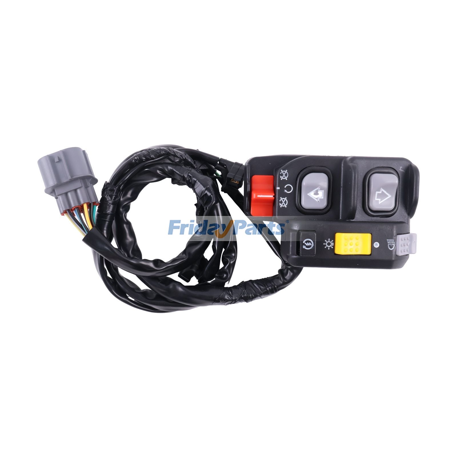 FridayParts Starter-Kill-Schalter für elektrische Schaltung am linken Lenker