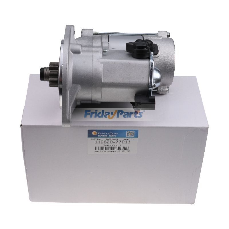 Motor de arranque de 12 V y 11 T 119620-77011 para motor Yanmar 3TNE74 3TNA72 Tractor John Deer 430 455 755 756