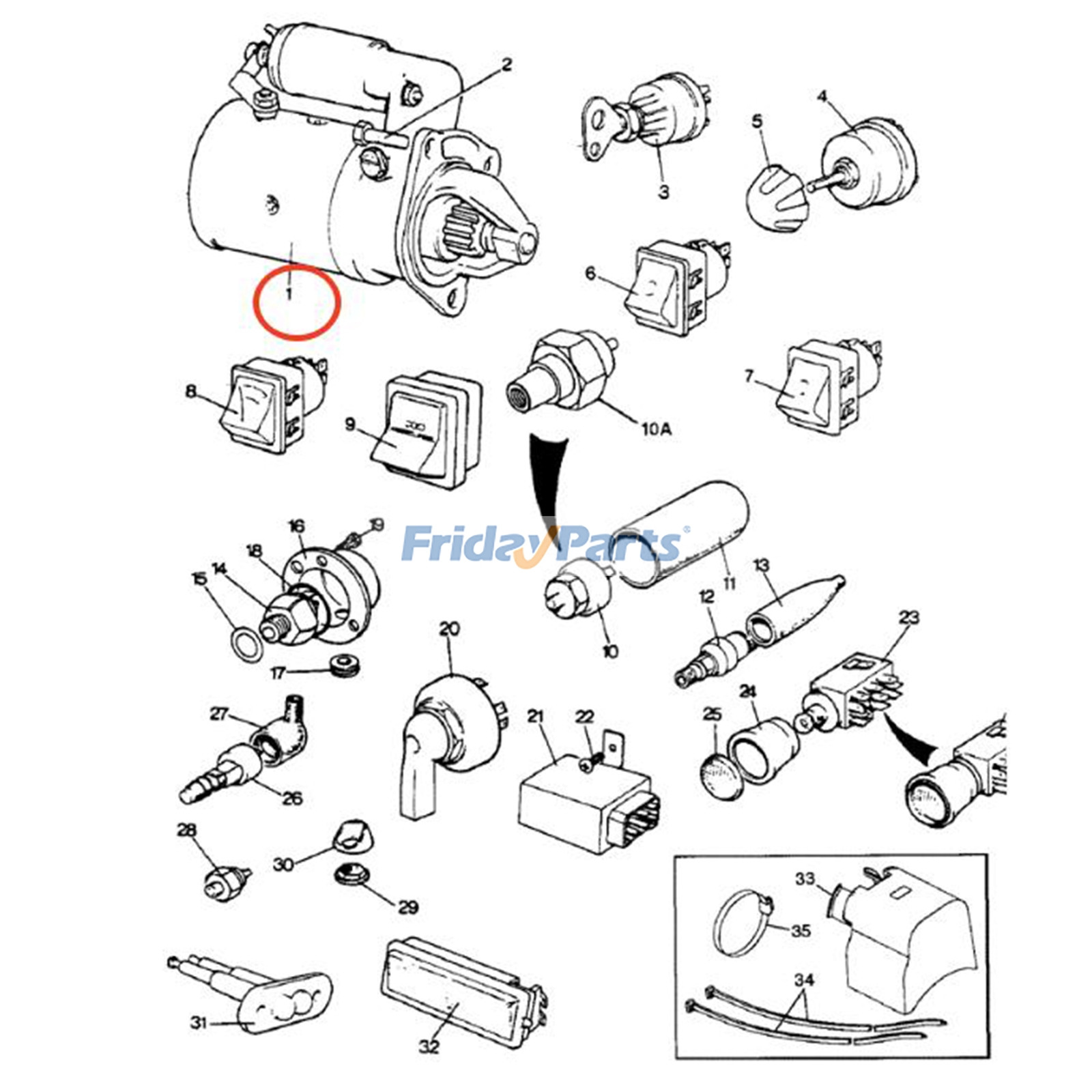 Starter Motor for Loader,Tractor