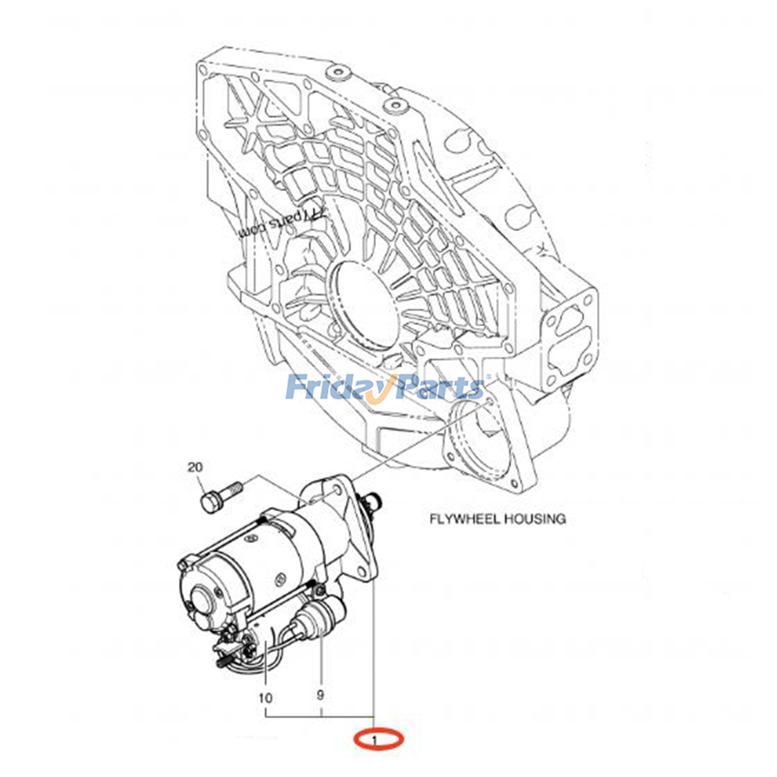 Starter Motor for Excavator,Loader