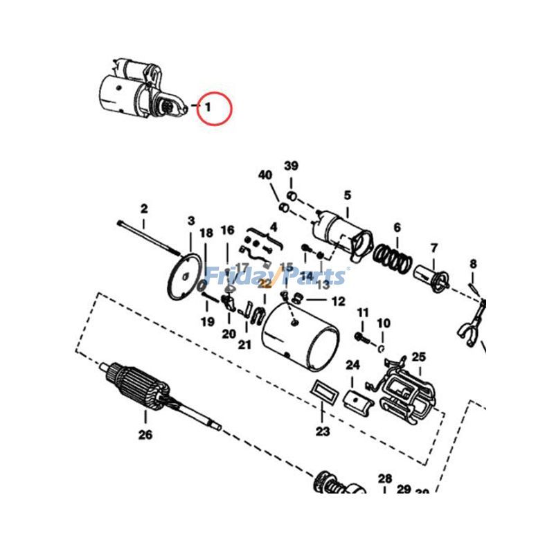 FridayParts Starter Motor