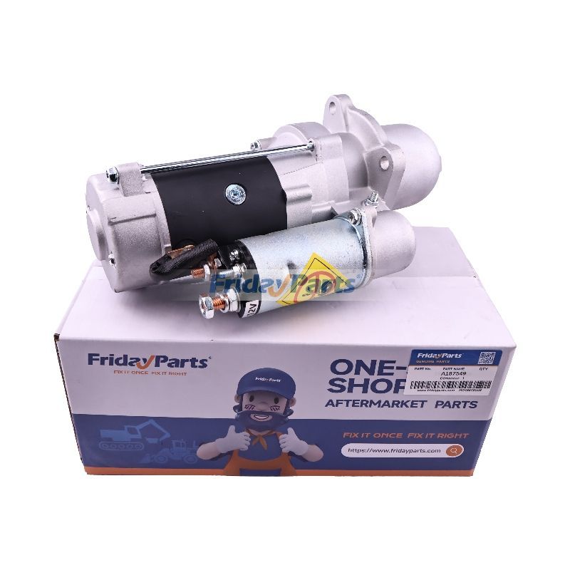 Démarreur A187549 pour chargeur CASE 580K 580LE 580SK 580SLE 580SM 580MXT 580M 580LXT 580LSP 580LPS