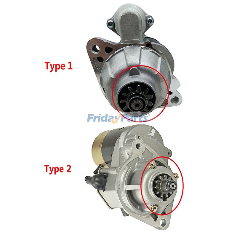 FridayParts Anlassermotor, 24 V, 11 Zähne