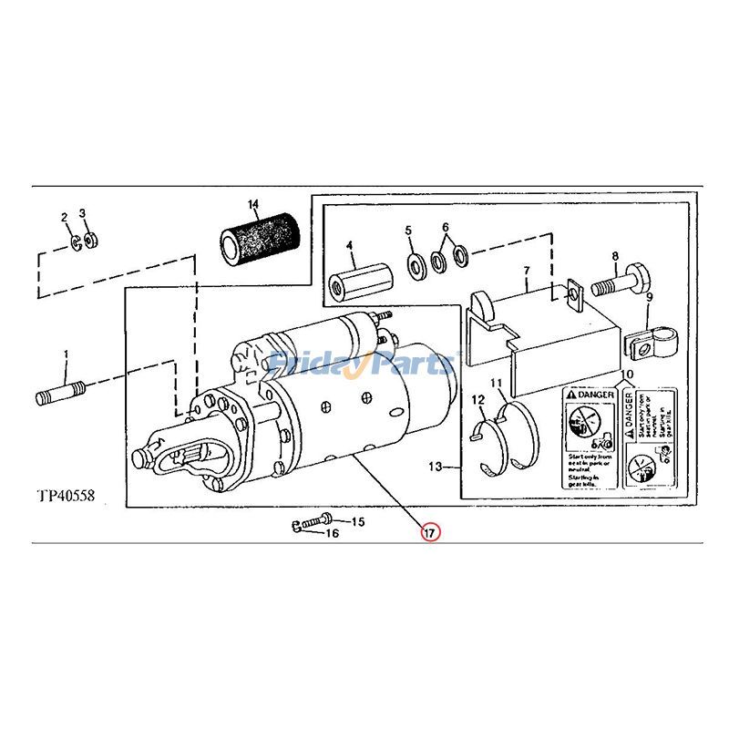 FridayPartsのスターターモーター