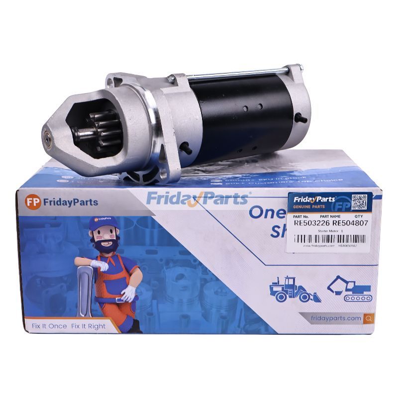 スターターモーター RE503226 RE504807、John Deere 6205 6215 6605 6620 7220 7420 7520用
