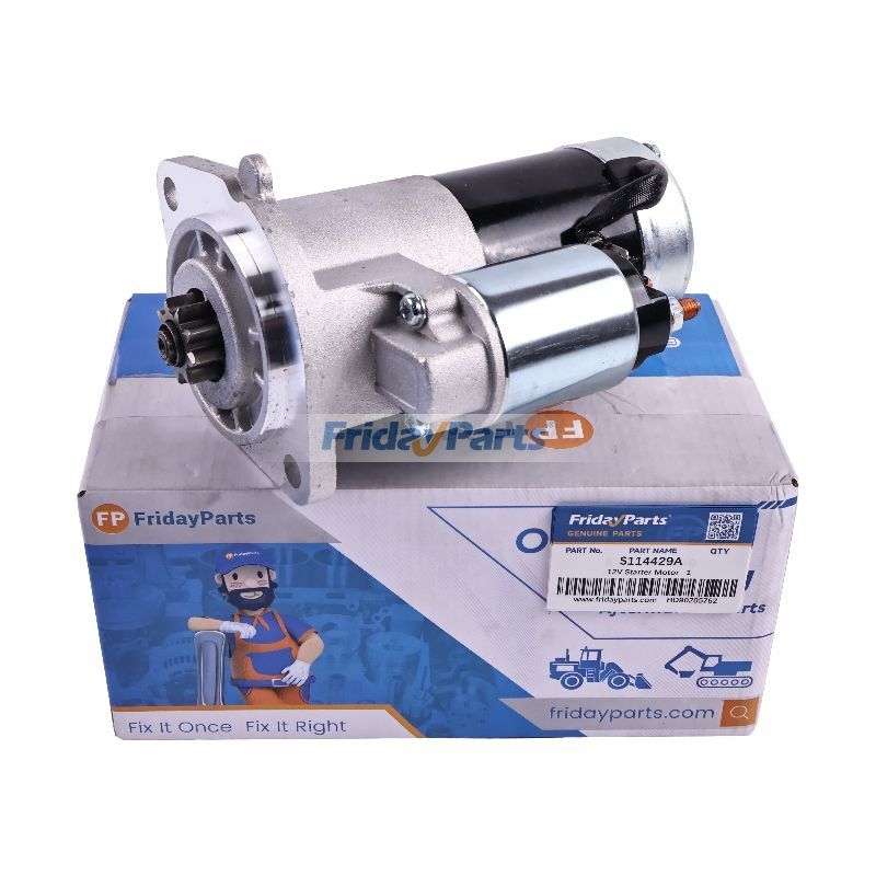 12V Starter Motor S114429A 8-94133338-1 for Isuzu Engine 3KA1 3KB1 3KC1 3KC2 3KR1 3KR2 Hitachi Excavator EX12 EX15 EX20 EX22 EX25 EX30 EX35 EX40UR
