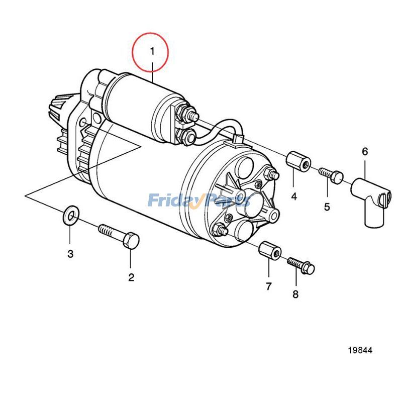 FridayParts Starter Motor