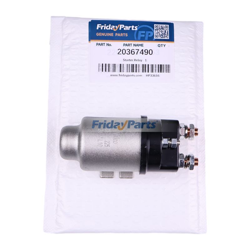 Starter Relay 20367490 for Volvo Excavator EW200 EC200 EW230B EC230B EC420 EC450 Loader L120C L90C L50C L70C L220D L50D L70D L90D