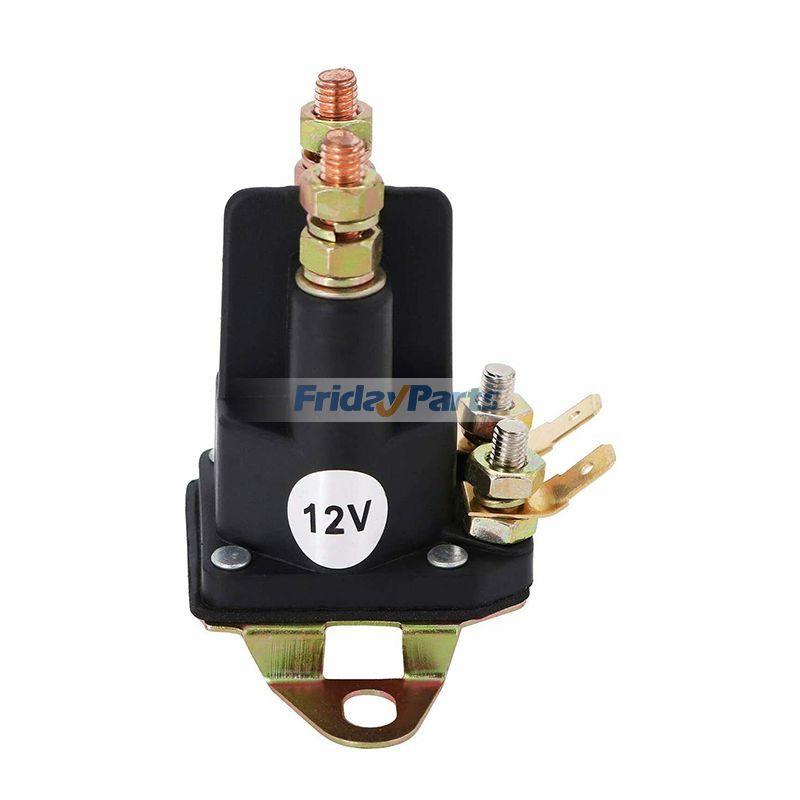 ComponentsPlus 12V Starter Solenoid – Fits John Deere Tractors 301A, 302, 310, 350C, 401 – 4-Terminal, Intermittent Duty