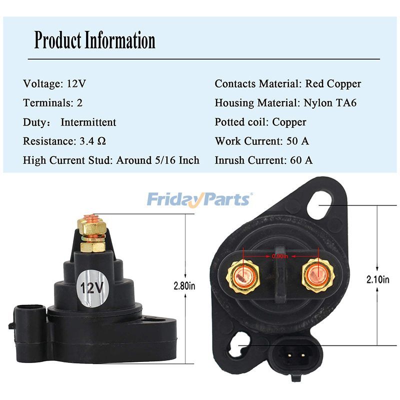 12V Starter Solenoid Relay Switch Snowmobiles for Sport UTV/ATV,Snow Equipment