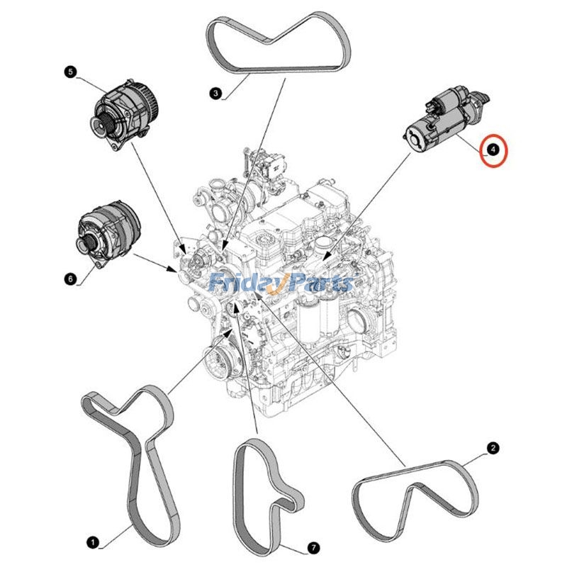 FridayParts Starter Motor