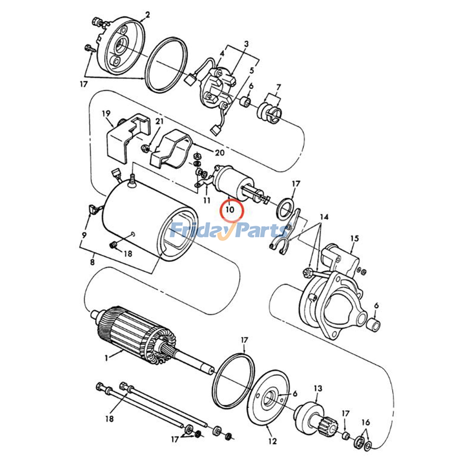 Starter Solenoid for Engine,Loader,Mower,Tractor