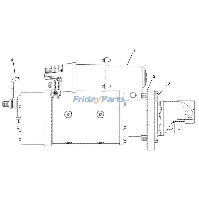 FridayParts Anlassermotor GP-Elektrikersäule CATB