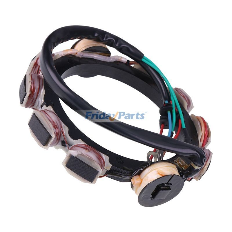 Estator 177-6E5-10 6E5-85510-10-00 para motor fueraborda Yamaha 115HP 130HP V4 1984-1989 de FridayParts