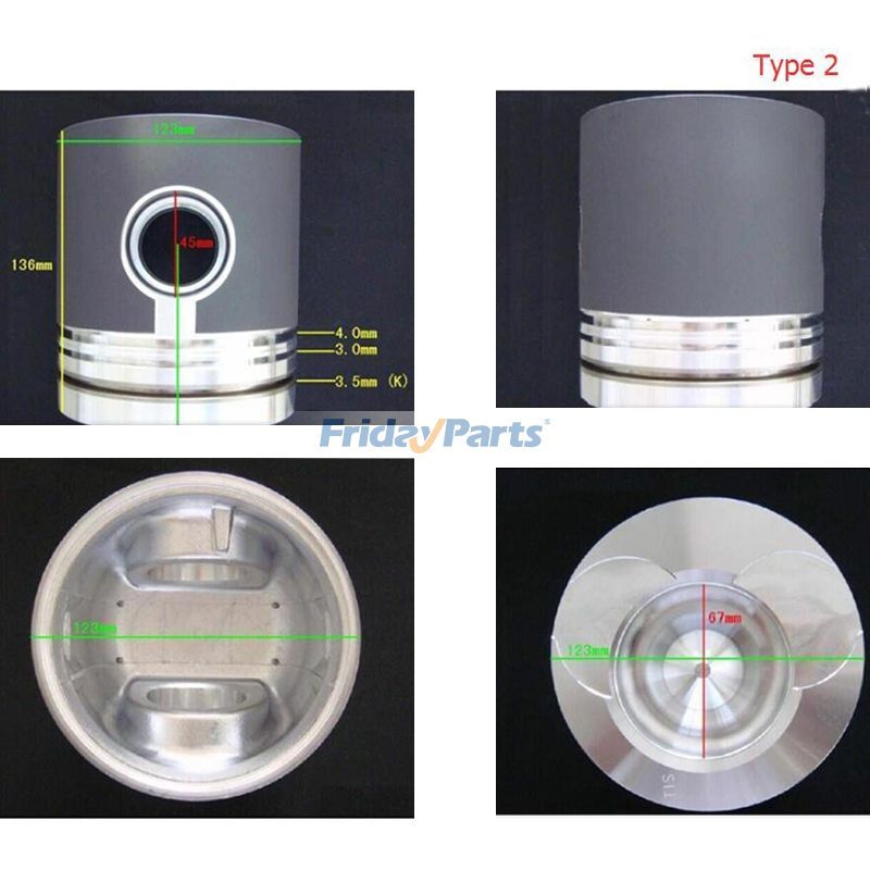 Engine,Excavator STD Piston Kit with Ring Daewoo