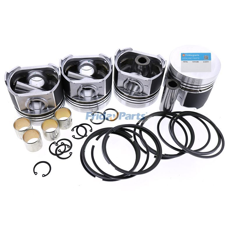 STD Piston Kit with Ring for Toyota Engine 1DZ-1 1DZ-I Forklift 5FD 6FD
