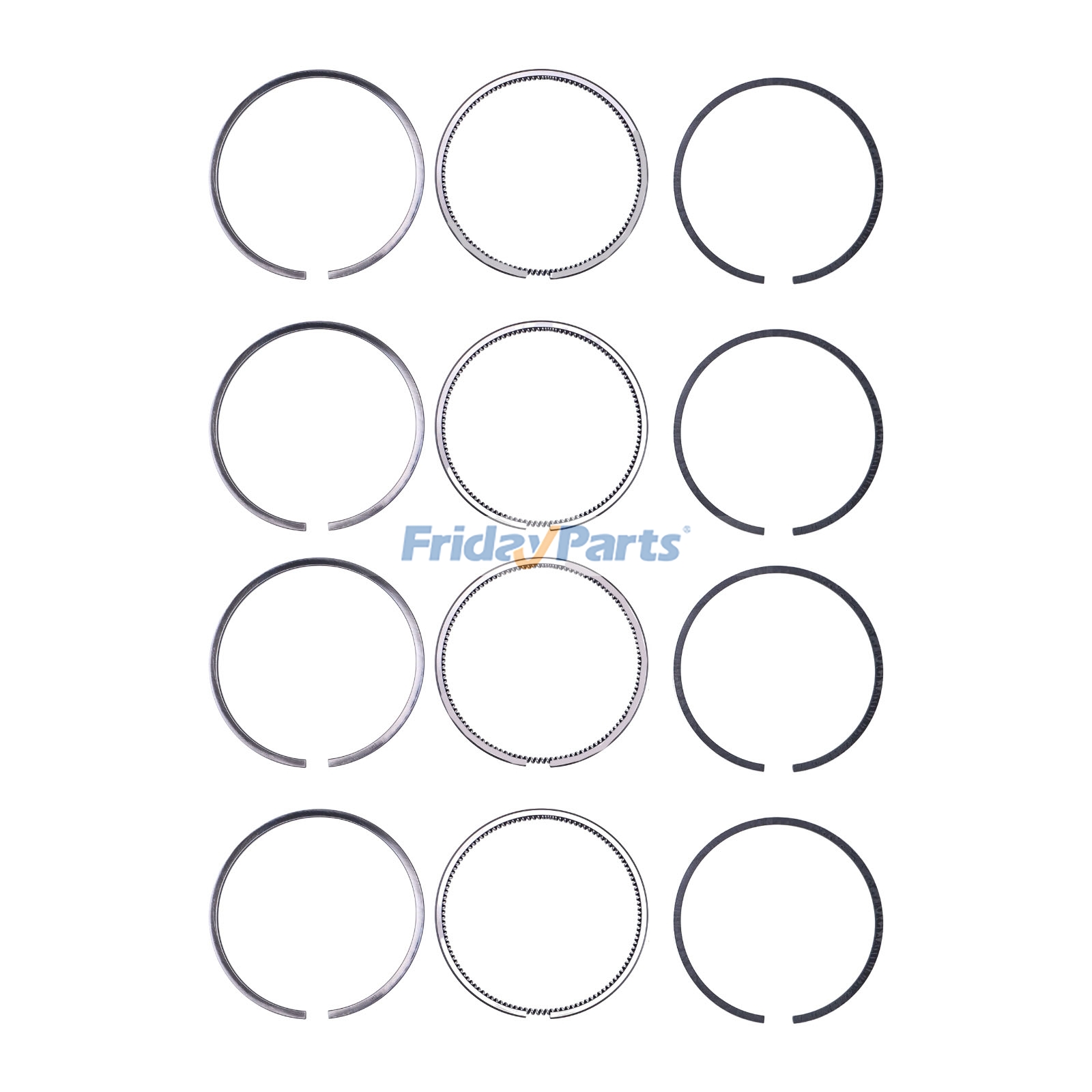 Juego de anillos de pistón estándar 1G868-21050 para motor Kubota V2203 D1703 V2403 D1803