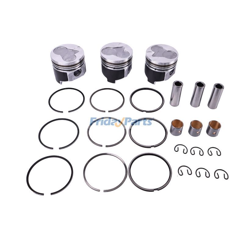 Juego de pistones STD 16060-21114 para motor Kubota D1105, excavadora KX71-3, tractor U25S, B2410HSD, B26, B2630HSD, B3200HSD, B7610HSD