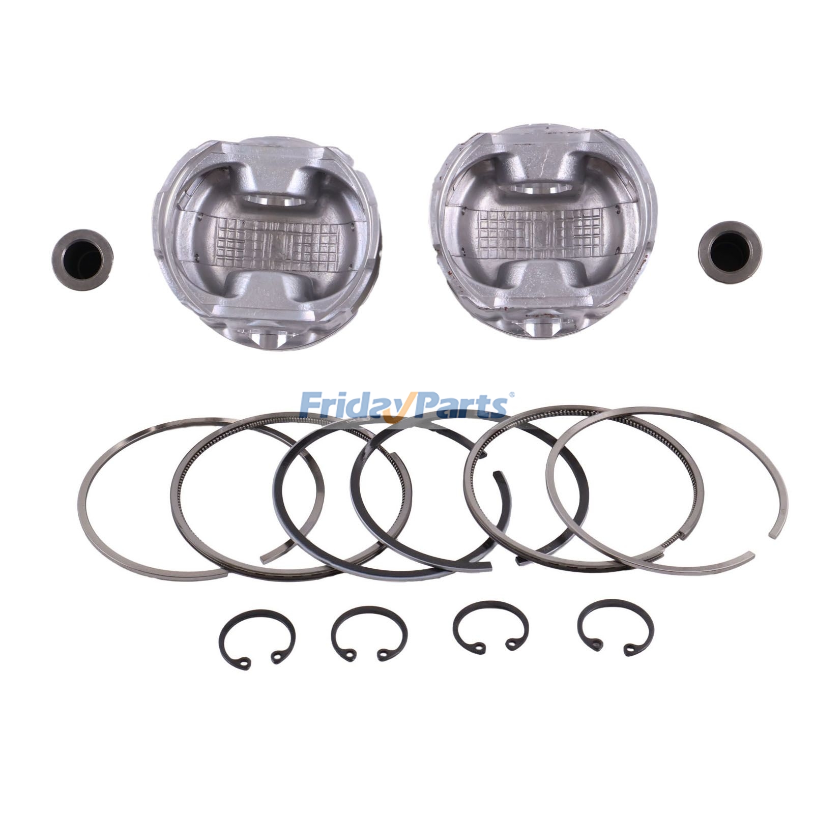 Motor,Escavadora ,Cortador de Grama,Trator Para KUBOTA - Kit de pistão STD com anel para motor Kubota Z602