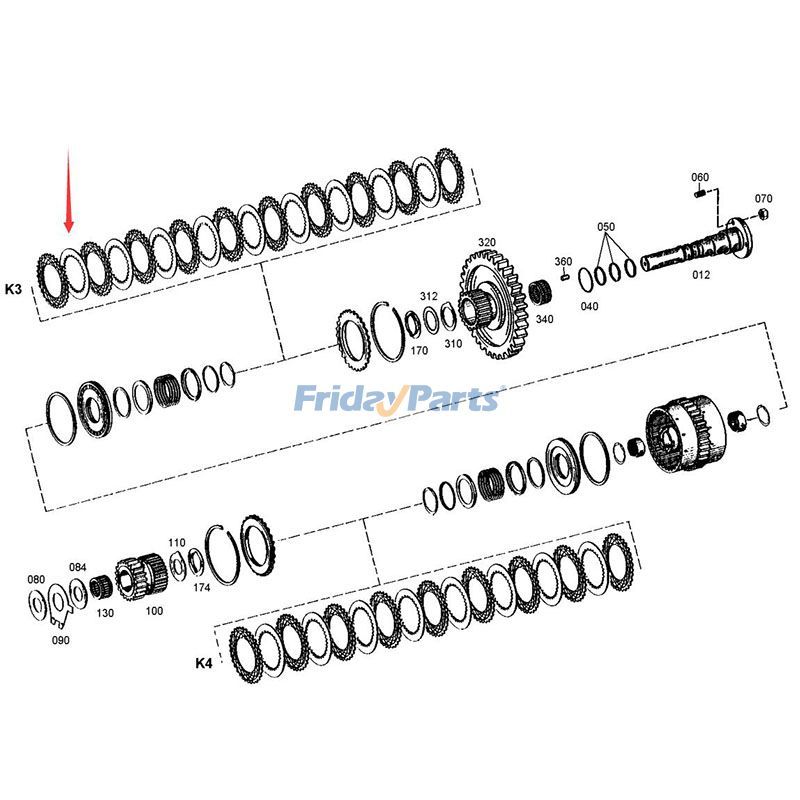FridayParts Stahlkupplungsgetriebe