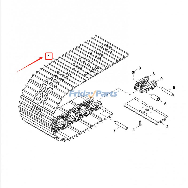FridayParts Stahlschiene
