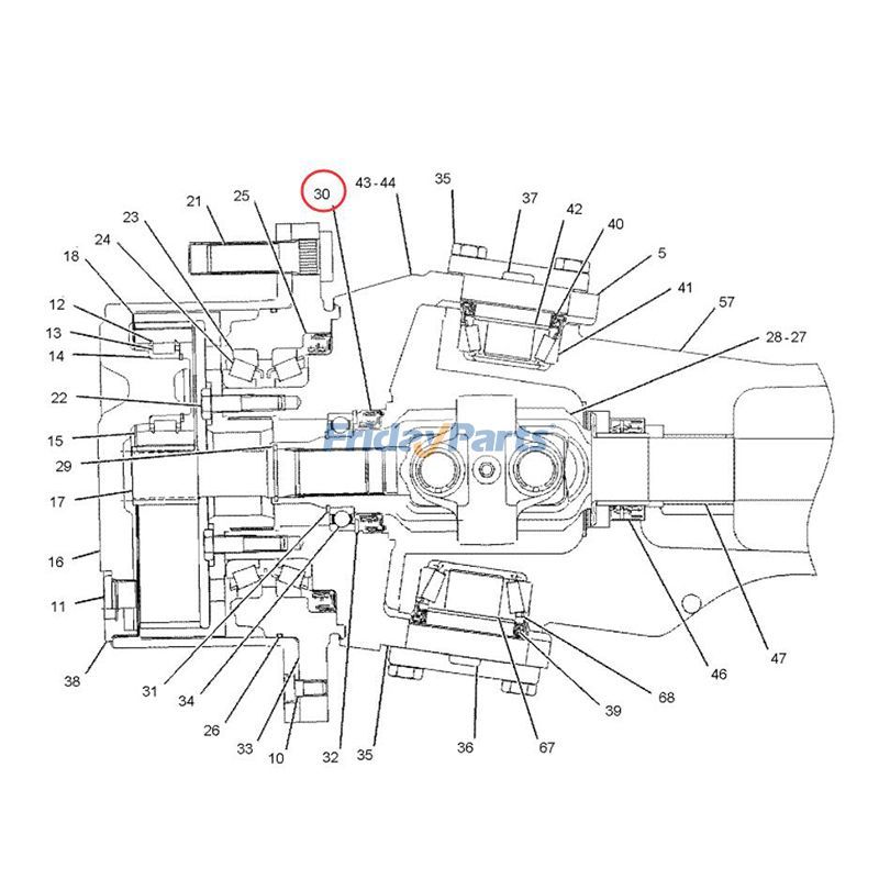 CAT用ステアリング アクスル シーラーピラー CAT 3054
