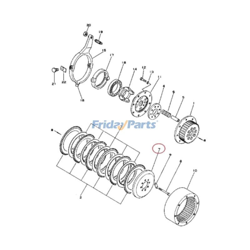 ブルドーザー ステアリングクラッチプレート