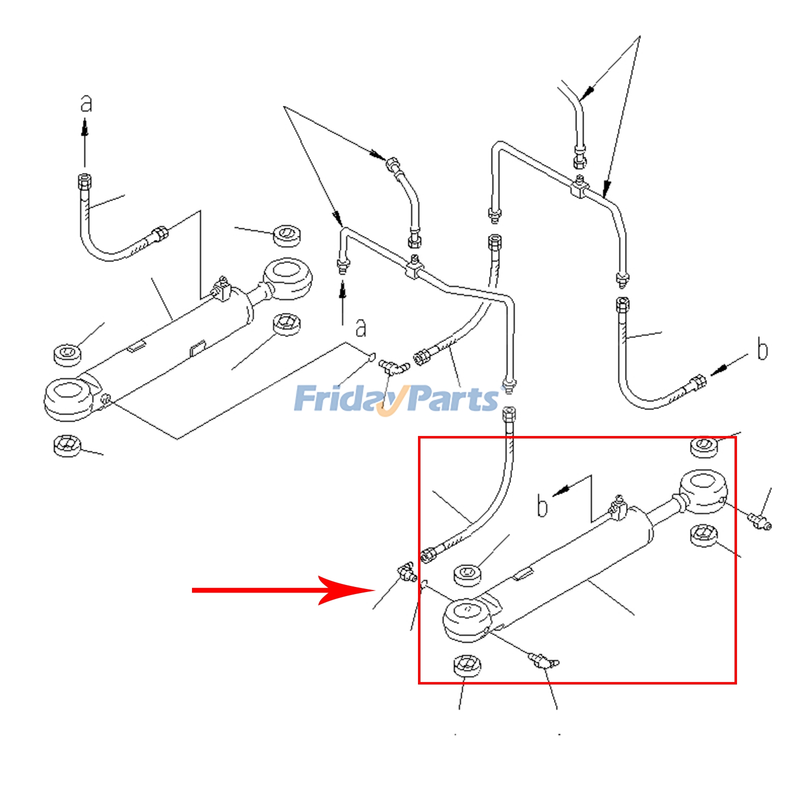 FridayParts Lenkzylinder