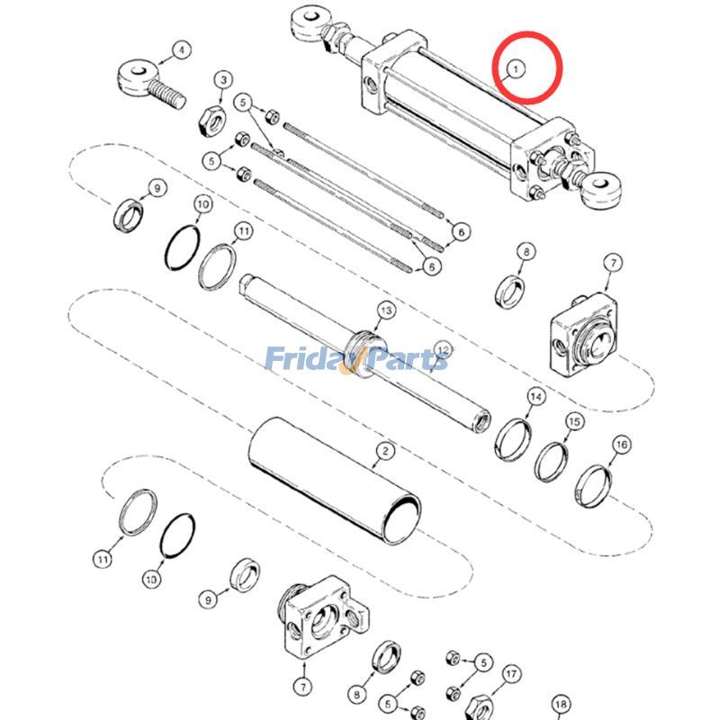 FridayParts Steering Cylinder