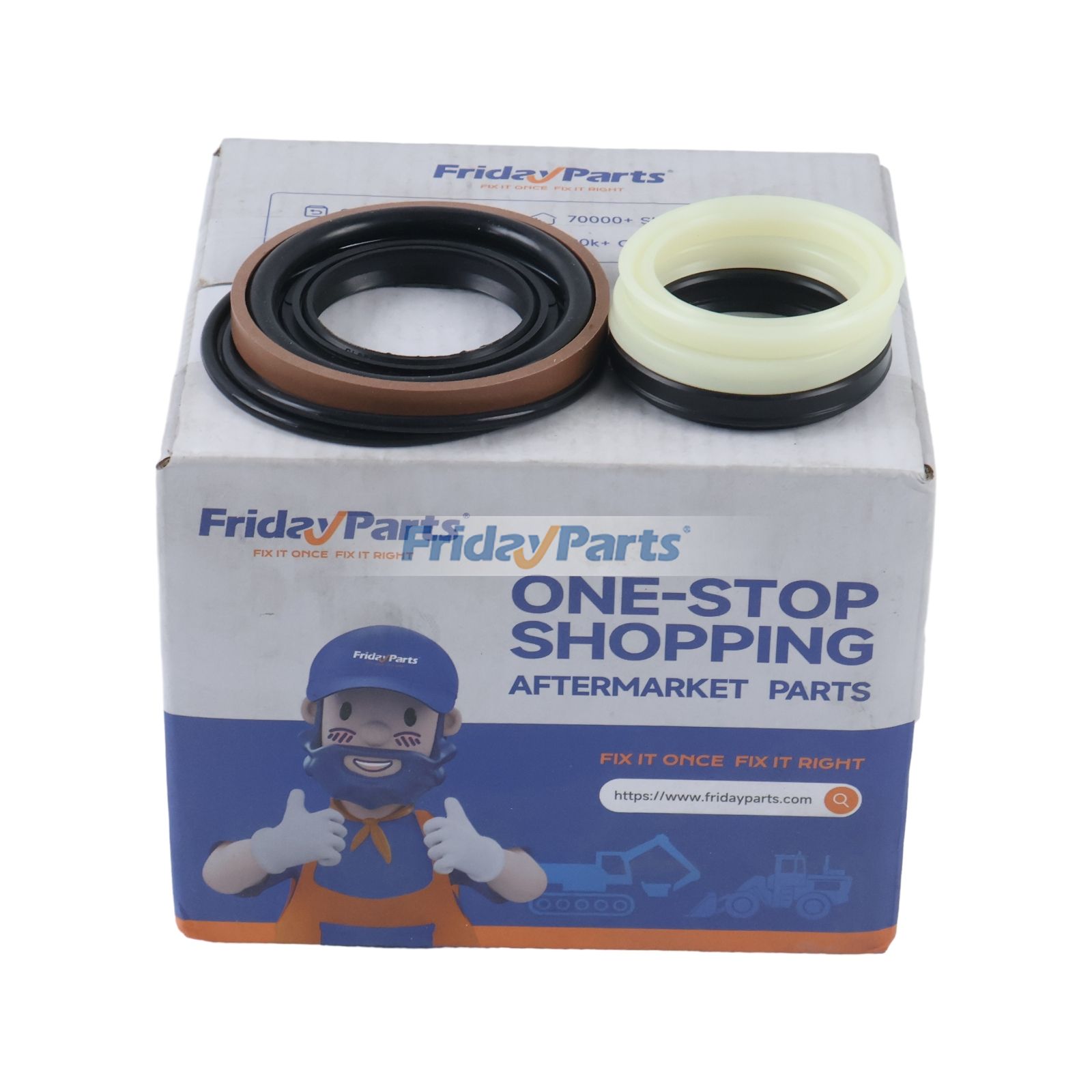 Steering Cylinder Seal Kit 04433-20080-71 for Toyota Forklift 7FD10-18 7FG10-18 7FGU15 7FGU18 7FGCU20 7FGCU25 7FBCU20 7FBCU25