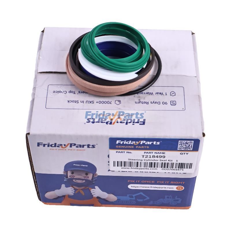 Steering Cylinder Seal Kit T218499 for John Deere Engine 4045 Backhoe Loader 310P 310J 310L 310SK 315SK 315P 410J 410K