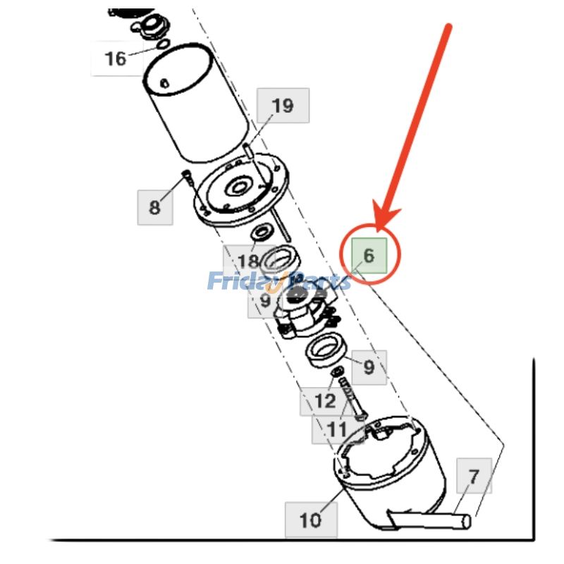 Capteur de position de directionpour Moteur,Moissonneur,Tracteur