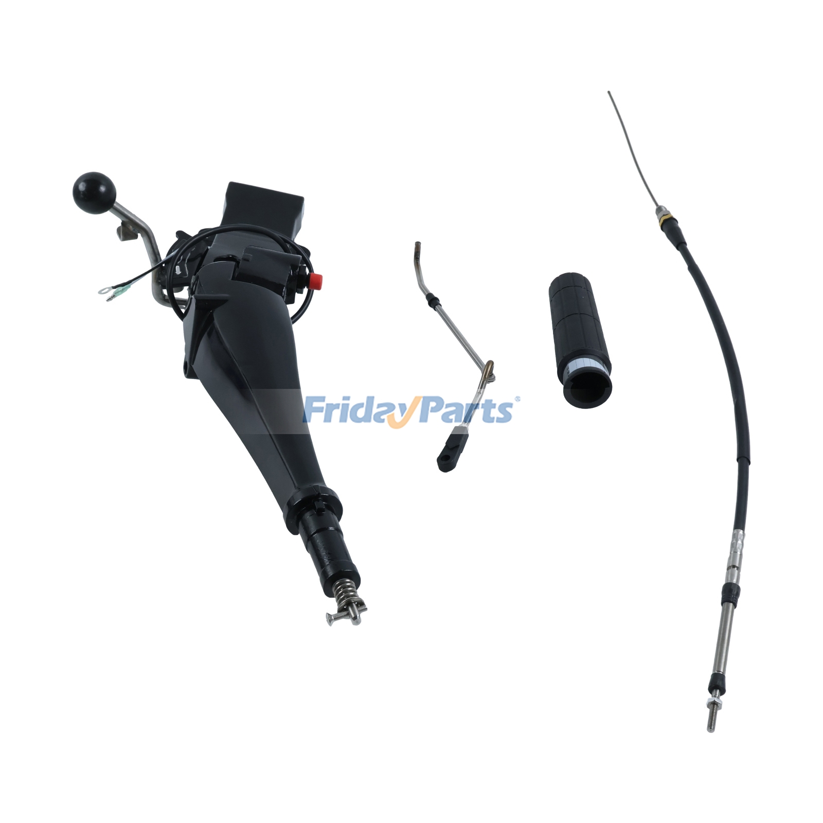 Steering Tiller Handle Assembly 697-W0084-00-4D for Yamaha Outboard 48HP 55HP 60HP E48MLHV E60MLHW E48MLHX E60MLHY