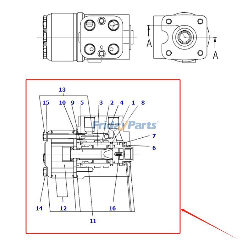 オフロードトラック ステアリングバルブ